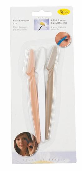 Lames de rasoir pour bikini et sourcils, 3 pièces(PREMIER VU, PREMIER VENDU)