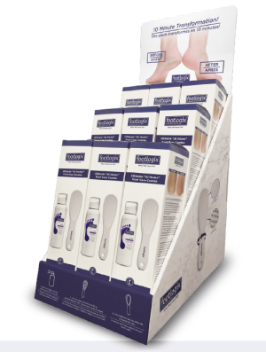 Footlogix 9x At Home Callus Softener, 100ml & File + FREE DISPLAY