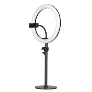 Lampe LED annulaire make-up 10" (25,4cm) LED noir