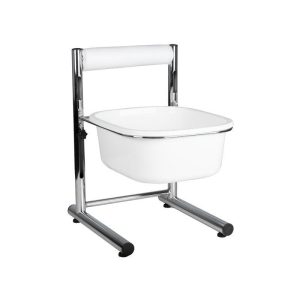 Lavabo pour les pieds, chromé, réglable en hauteur