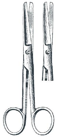 (NL) Verbandschaar recht stomp-stomp, 14cm