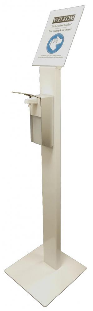 Colonne Master avec distributeur de coudes en aluminium de 1.000ml et tableau d'information - modèle de salle d'exposition