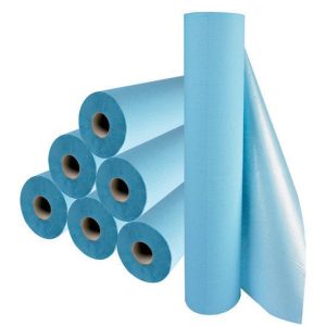 12x rouleau de table plastifié blue, 50cmx68m