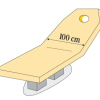 Hoes voor massagebank met neusgat, 185-215cm x 75-100cm, zwart