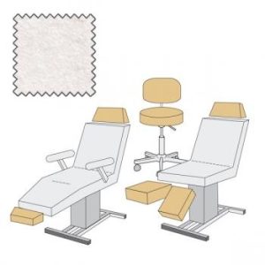 Housse pour tabouret, tête ou partie des jambes Maxi ø 38-50cm, blanc