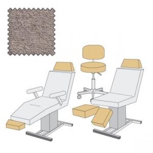 Housse pour tabouret, tête ou pied, Maxi, gris
