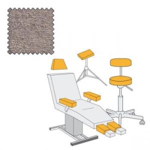 Housse pour tabouret, tête ou pied, Medium, zilvergrijs