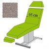 3-delige hoesset voor stoelen 130-165 cm x 40-65 cm (hoes stoel (hoofd, stoel, beendeel) 3244001, hoes armleuningen en spanners), zilvergrijs