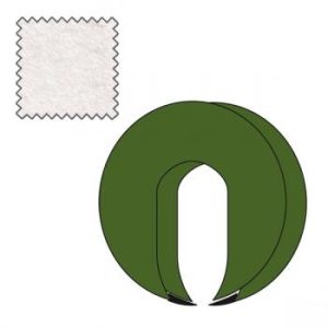 Housse pour tête en forme anneau, blanc