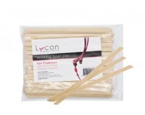 Lycon Sourcils Inclinés Spatules à Cire - en bois (100 pièces)