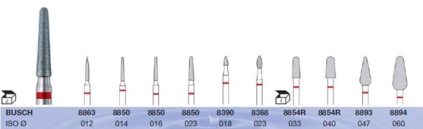 Instrument diamanté fine 8894-060