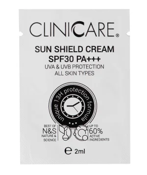 CLINICCARE Sun Shield Cream SPF30, 2ml sachet