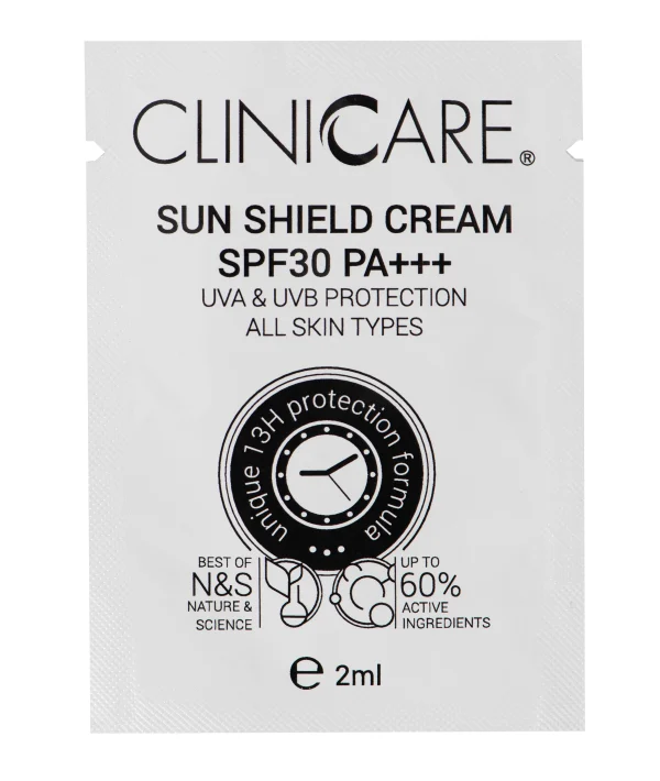 CLINICCARE Sun Shield Cream SPF30, 2ml sachet