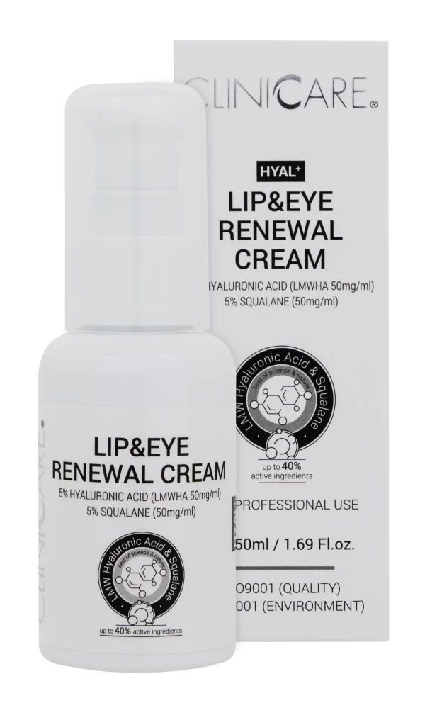 CLINICCARE Hyal+ Lip & Eye Renewal Cream, 50ml