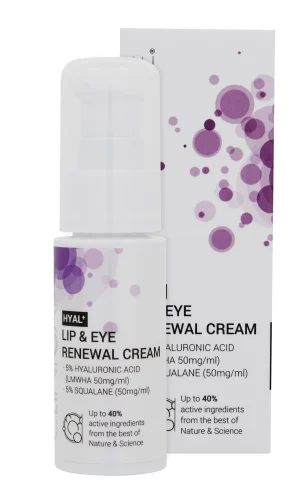 CLINICCARE Hyal+ Lip & Eye Renewal Cream, 30ml
