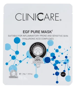 CLINICCARE EGF Pure, purifying mask with 1.0% HA, 35gr.