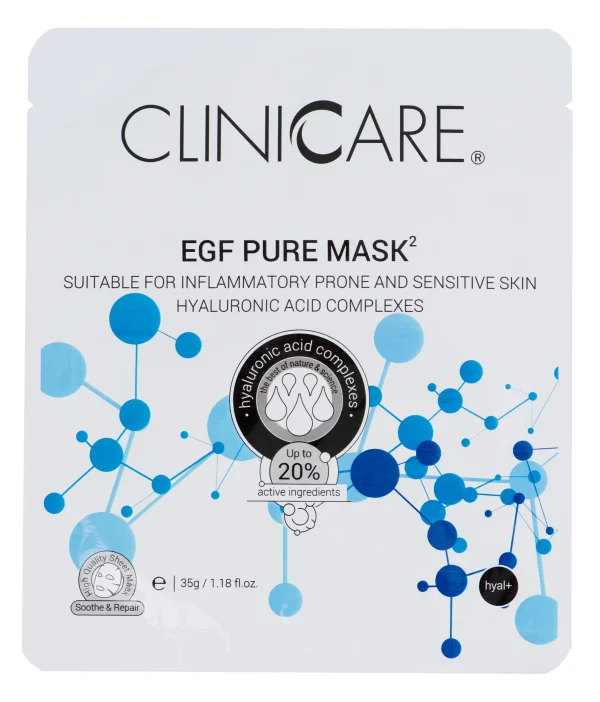 CLINICCARE EGF Pure, purifying mask with 1.0% HA, 35gr.