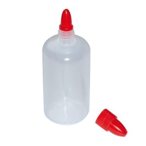 Flacon avec bouchon rouge et compte-gouttes, 100ml