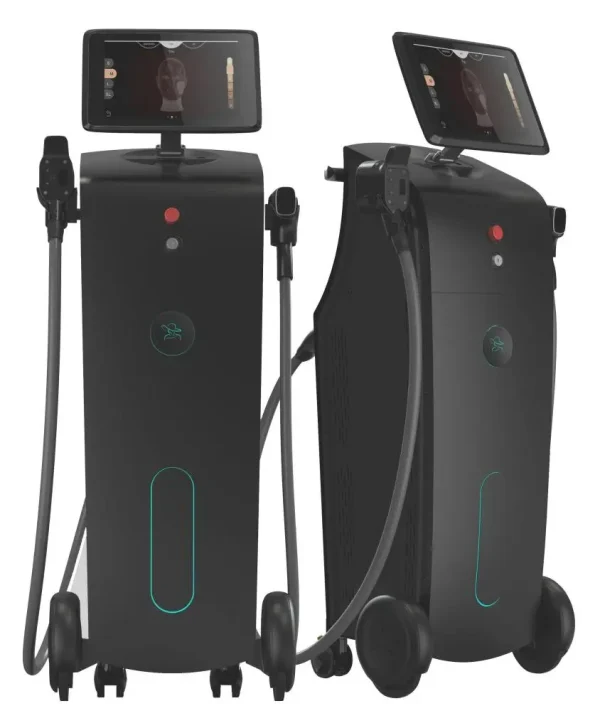 ICE+ XT laser à épilation, 2 pièce à main laser, 1000 et 1600 Watt Quad Wave avec écran luxe (LED) dans le pièce à main et caméra