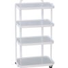 Rolmeubel Larnas met 4 glazen schappen