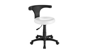 Tabouret Gourdon ronde noir, dossier tournable - MODELE DE SALLE D'EXPOSITION