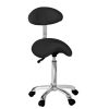 Tabouret Félines regular+ met rug zwart