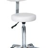 Tabouret Rosières + rond met rug wit