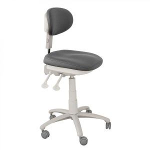 Tabouret Arras avec dossier, gris