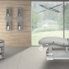 Massagebank Quadra softe matras met armsteunen, 4 motoren
