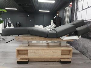 Table de massage Quadra avec matelas soft, accoudoirs 4 moteurs - MODELE D'EXPOSITION