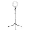 Ringlamp, 12" (30,48cm) 35W LED zwart + statief - TOONZAALMODEL