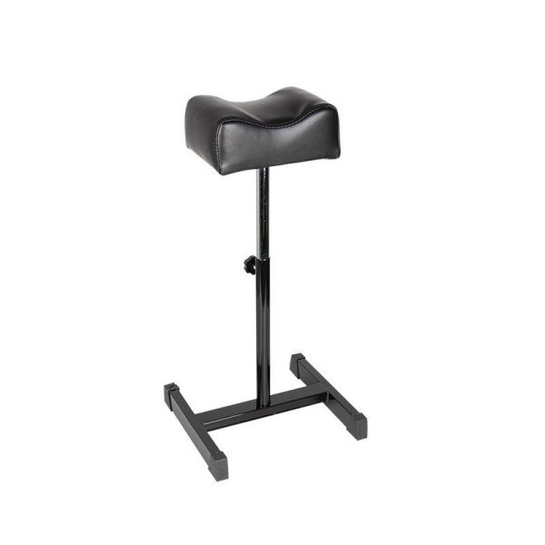 Support jambe fixe, réglable en hauteur, noir
