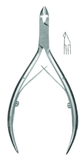 Pince pour la peau, 11cm - 3mm, inox