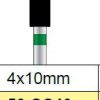 Diamantfrees grof, kegel 4 x 10mm