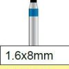 Diamantfrees medium, cilinder 1.6 x 8mm