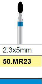 Fraise diamant medium, poire 2.3 x 5mm