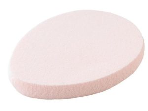 Éponge de silicone ovale, 66 x 40mm, transparent