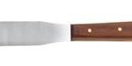 Inox spatel met houten heft