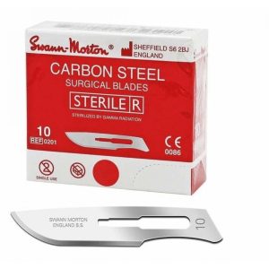 Swann-Morton Lames chirurgicales, par pièce, rouge no 10 100 pcs.