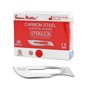Swann-Morton lames chirurgicales rouge no 20, 100 pcs.
