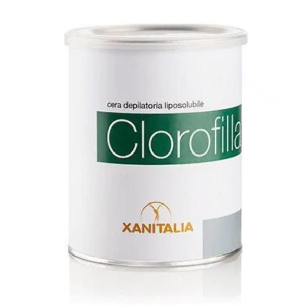 Depiluxe striphars in blik groen (chlorophyl), 800ml