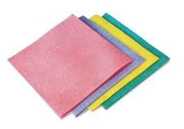 Tissu plié jetable en microfibre, 34 x 38cm, 25 pcs.