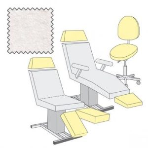Hoes voor tabouret, hoofdsteun of beensteun, Mega ø 50-60cm, wit