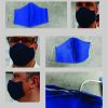 Mondmasker Design, 3-laags mond-neusbedekking katoen, blauw - ZOLANG DE VOORRAAD STREKT! – Image 2