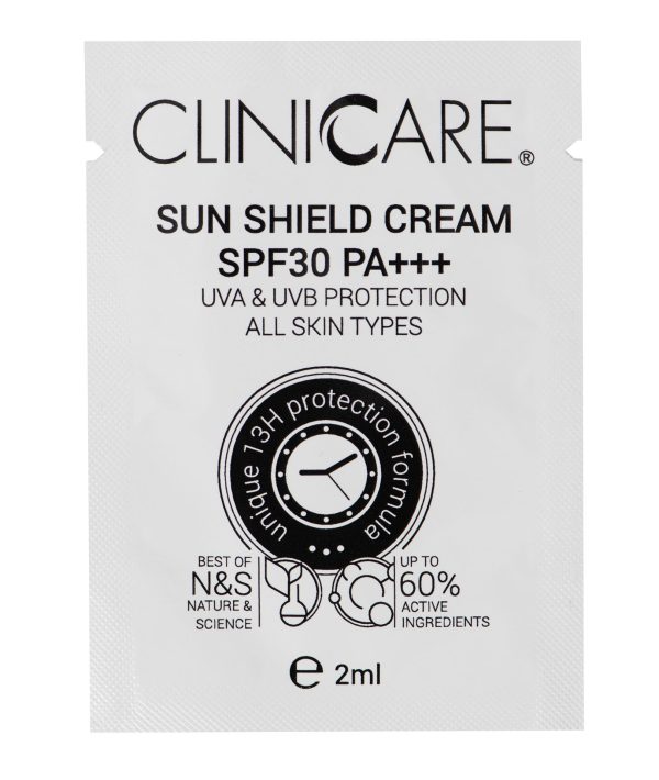 CLINICCARE Sun Shield Cream SPF30, 2ml sachet