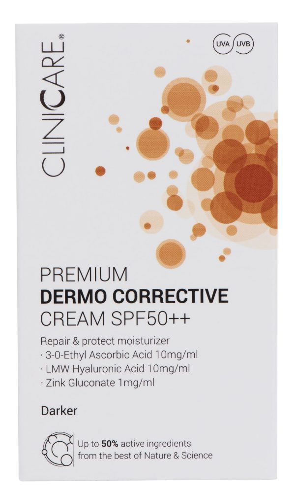 CLINICCARE Premium Dermo Corrective Cream (SPF50) Darker, 30ml