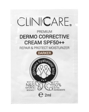 CLINICCARE Premium Dermo Corrective Cream Darker (SPF50), 2ml sachet