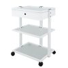 Rolmeubel Vocance Luxe glas met 3 schappen en 1 lade – Image 2