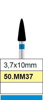 Diamantfrees medium, peer 3.7 x 10mm