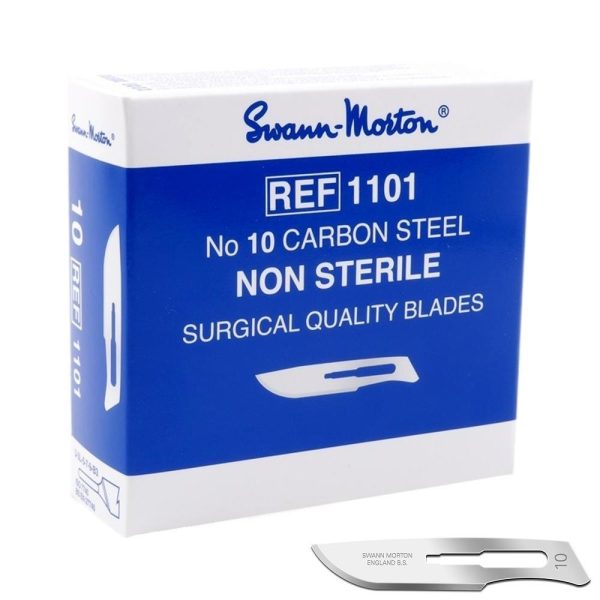 Swann Morton scalpelmesjes blauw, nr. 10